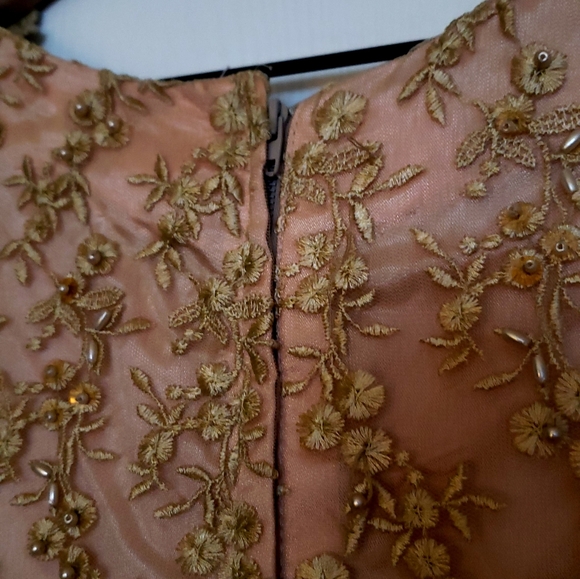 Beaded Lace Boho Blouse - Blush - Picture 3 of 7